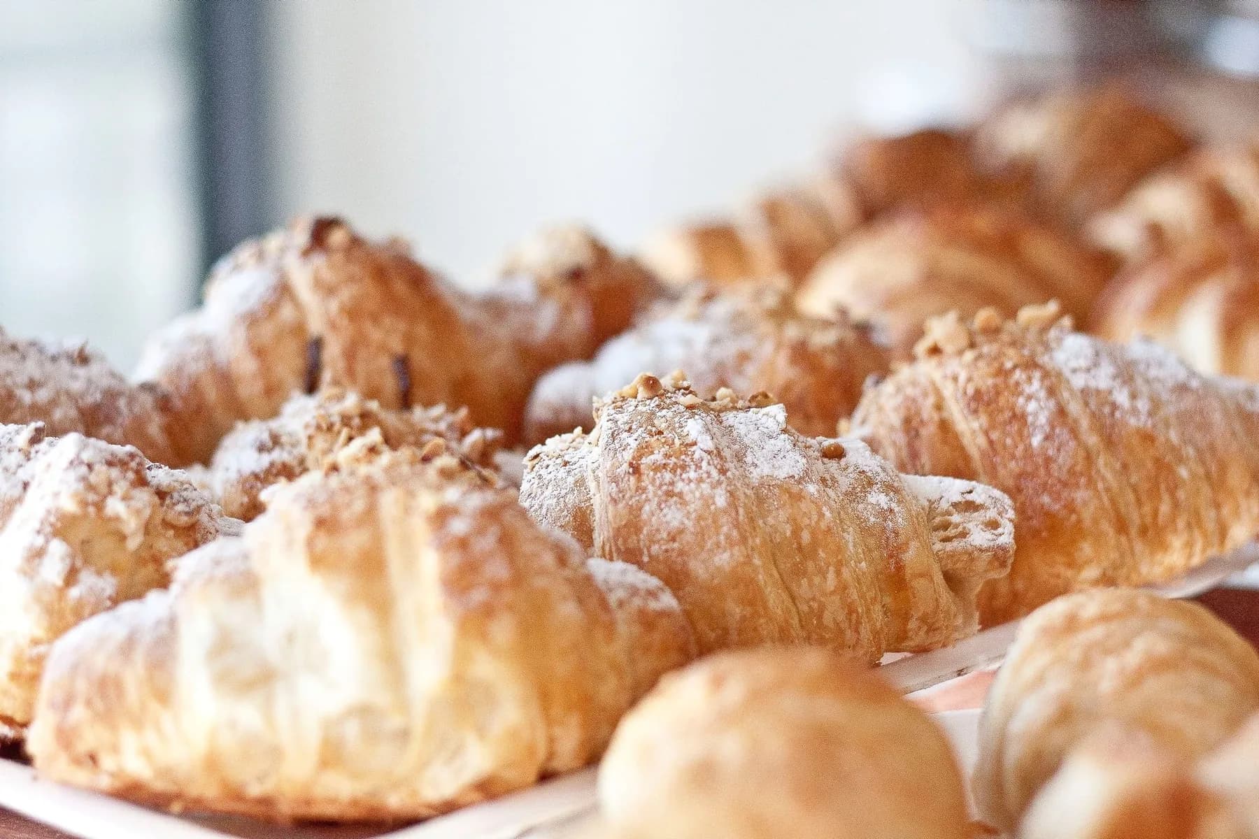 Fresh croissants, warm from the oven