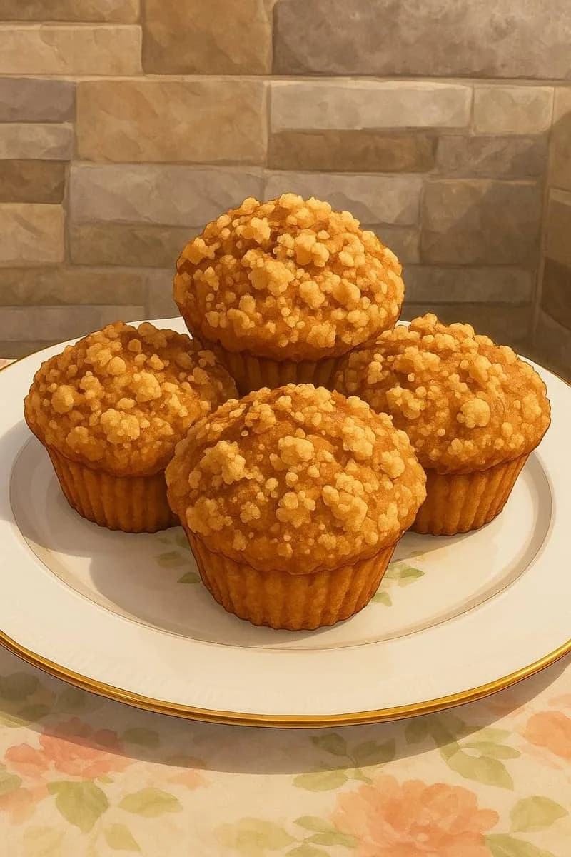 Eggless Banana Caramel Muffins