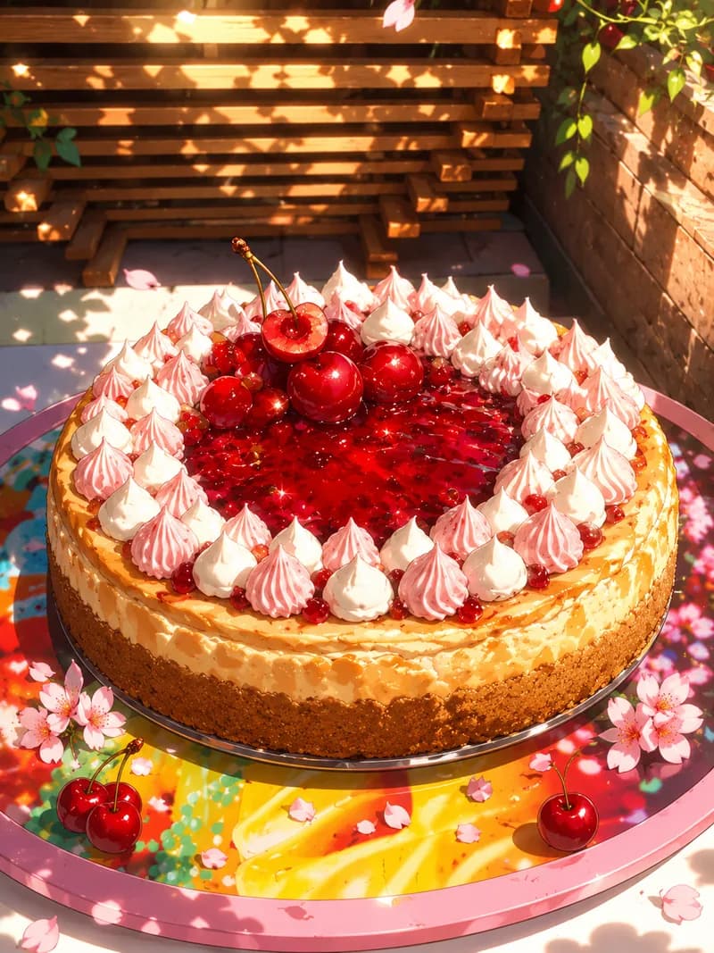 Cherry Cheesecake (baked)